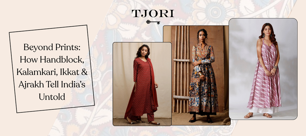 Beyond Prints: How Handblock, Kalamkari, Ikkat & Ajrakh Tell India’s Untold Stories