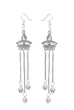 Silver Ghungroo German Silver Afghan Earrings
