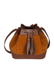 Brown Suede Bucket Bag (9.5