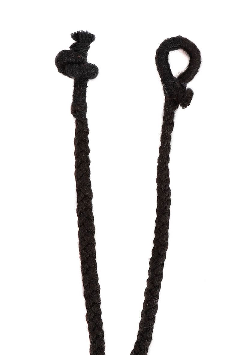 Black Threaded German Silver Necklace