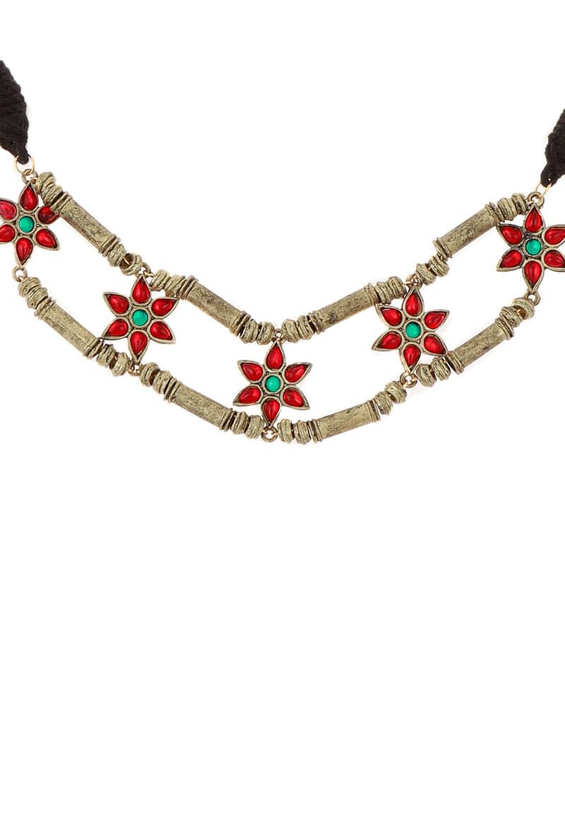 Double Layered Gold Plated German Silver Necklace
