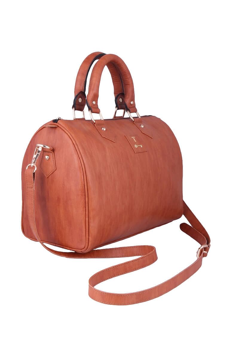 Tan Hand Bag (13"x10"x6")