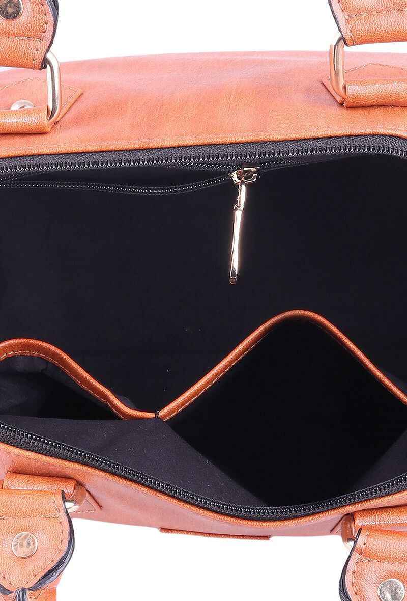 Tan Hand Bag (13"x10"x6")