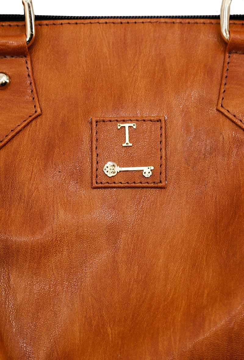 Tan Hand Bag (13"x10"x6")