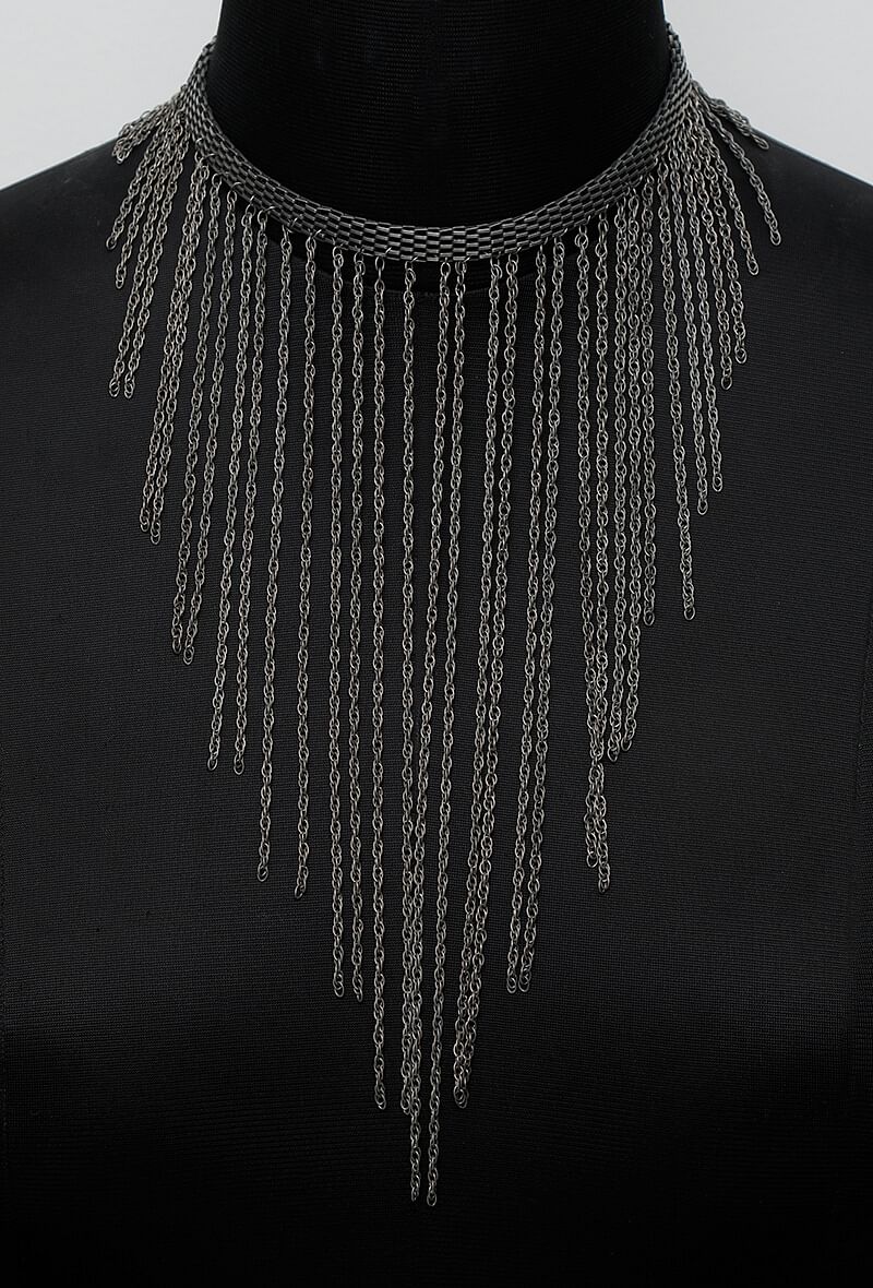 Alice silver plated brass Chain Necklace