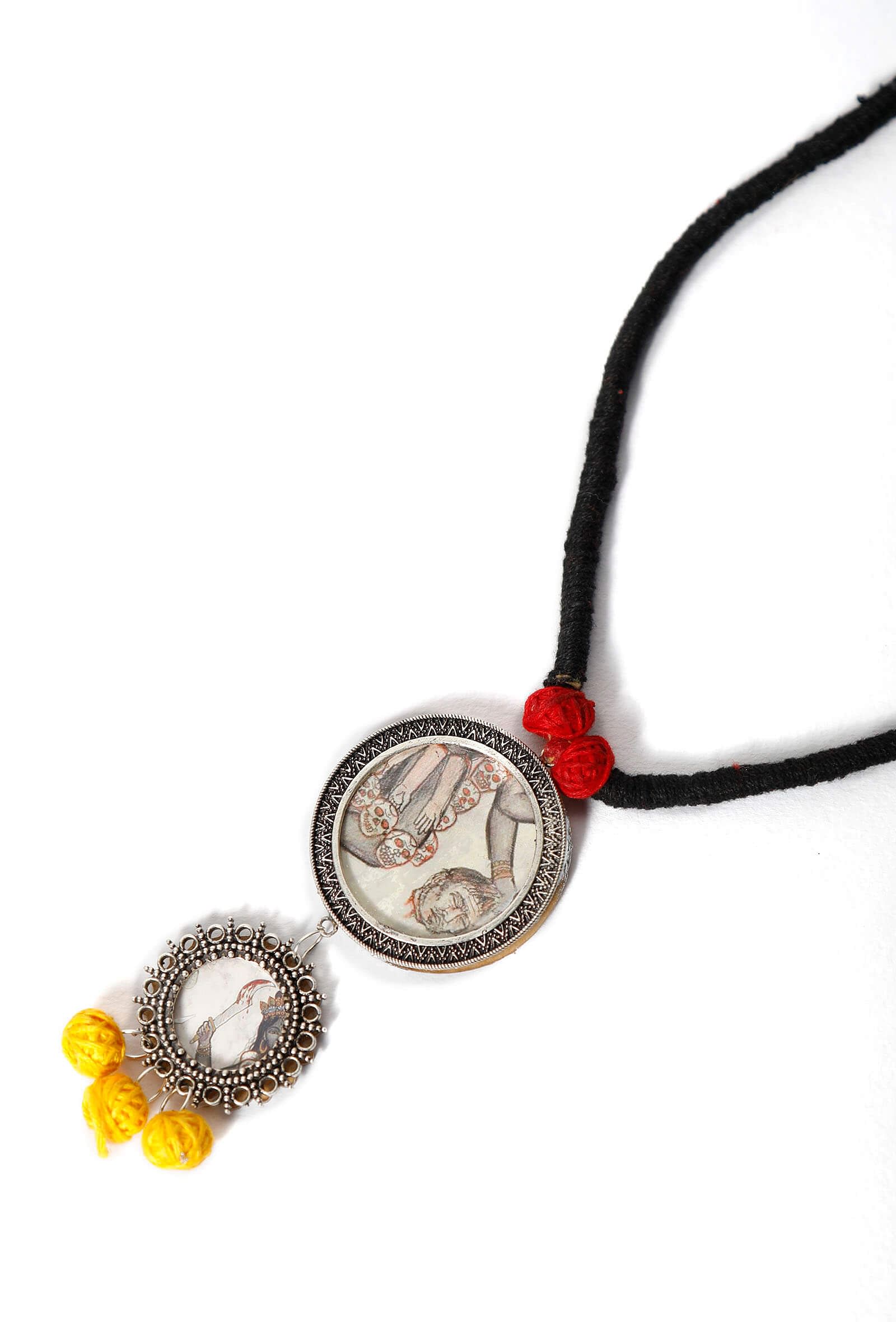 Kali Maa Black Thread Necklace