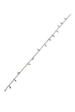 Set of 2: Silver-Plated Double Layered brass Chain Anklets With Bells
