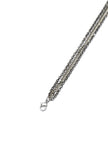 Set of 2: Multi-String silver plated brass Anklet