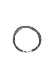 silver plated brass Layered Gothy Foot Chain