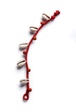 Seashells And Red Thread Anklet