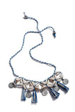 Blue Thread Seashell Necklace