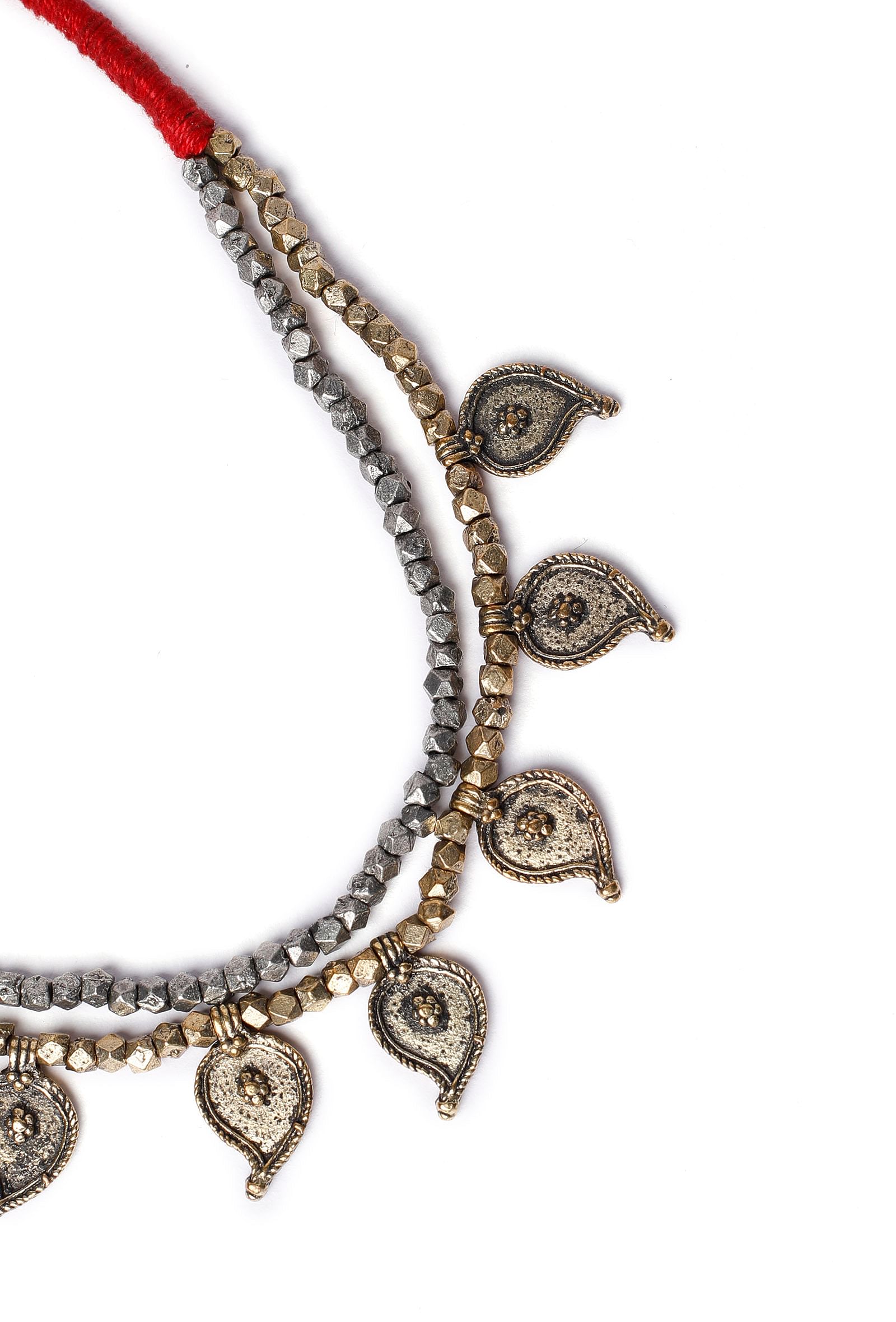 Dhokra-Inspired Double Strand Necklace