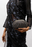 Auster Black Embellished Clutch Bag