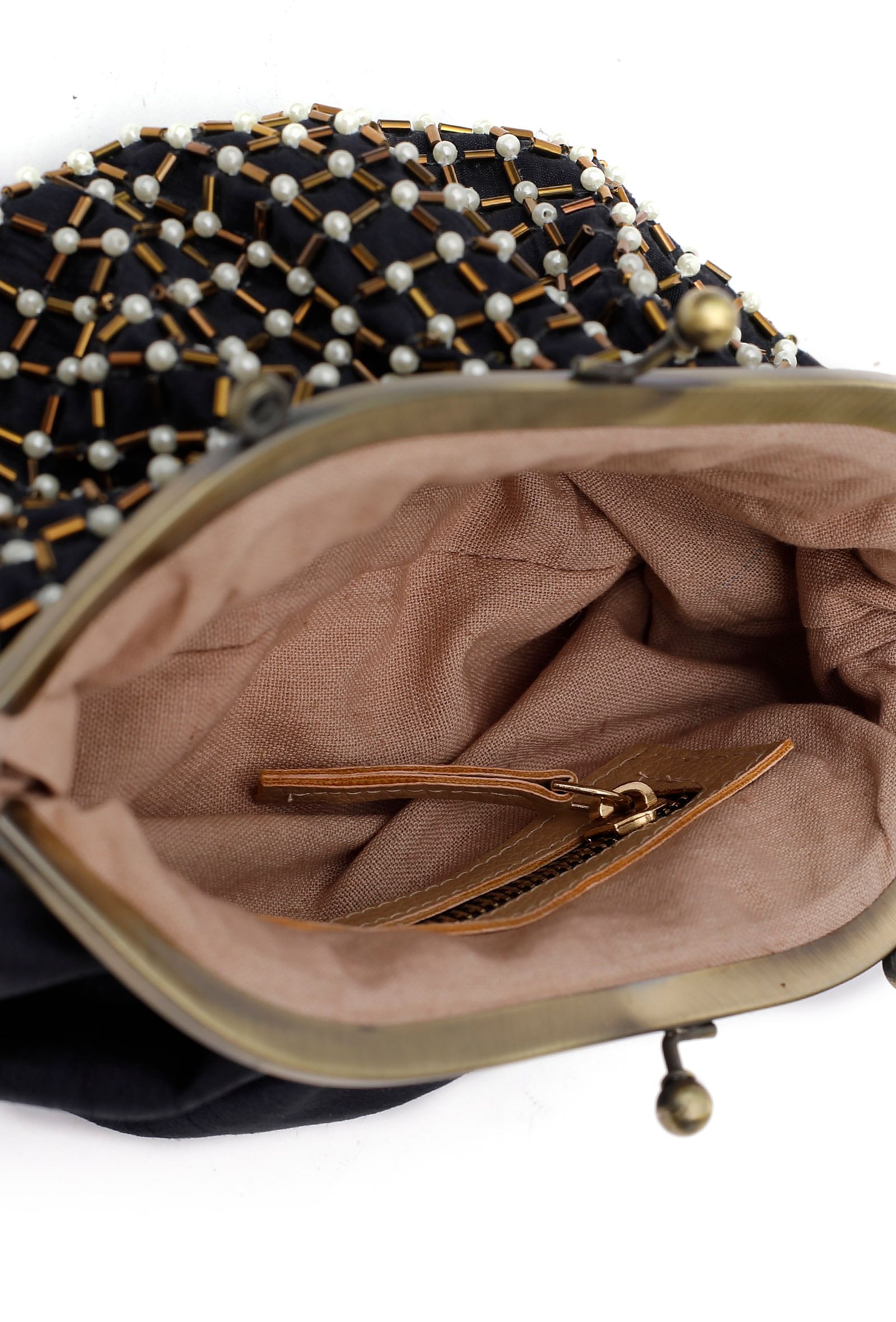 Auster Black Embellished Clutch Bag