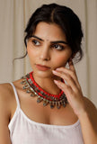 Narangi Silver Coin Tribal Necklace