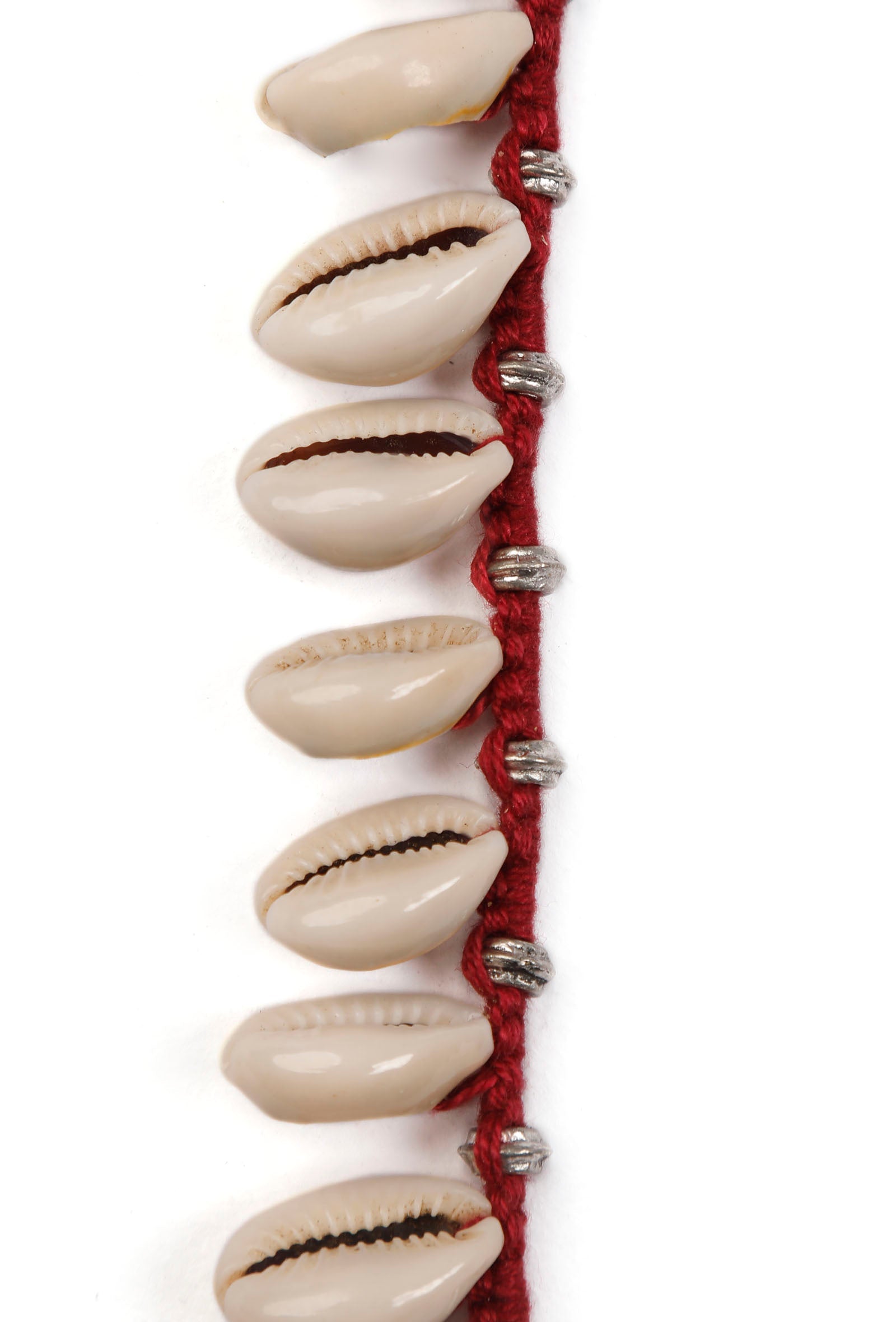 Cowrie Shell Red Thread Anklet