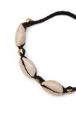 Handcrafted Cowrie Shell Black Thread Anklet