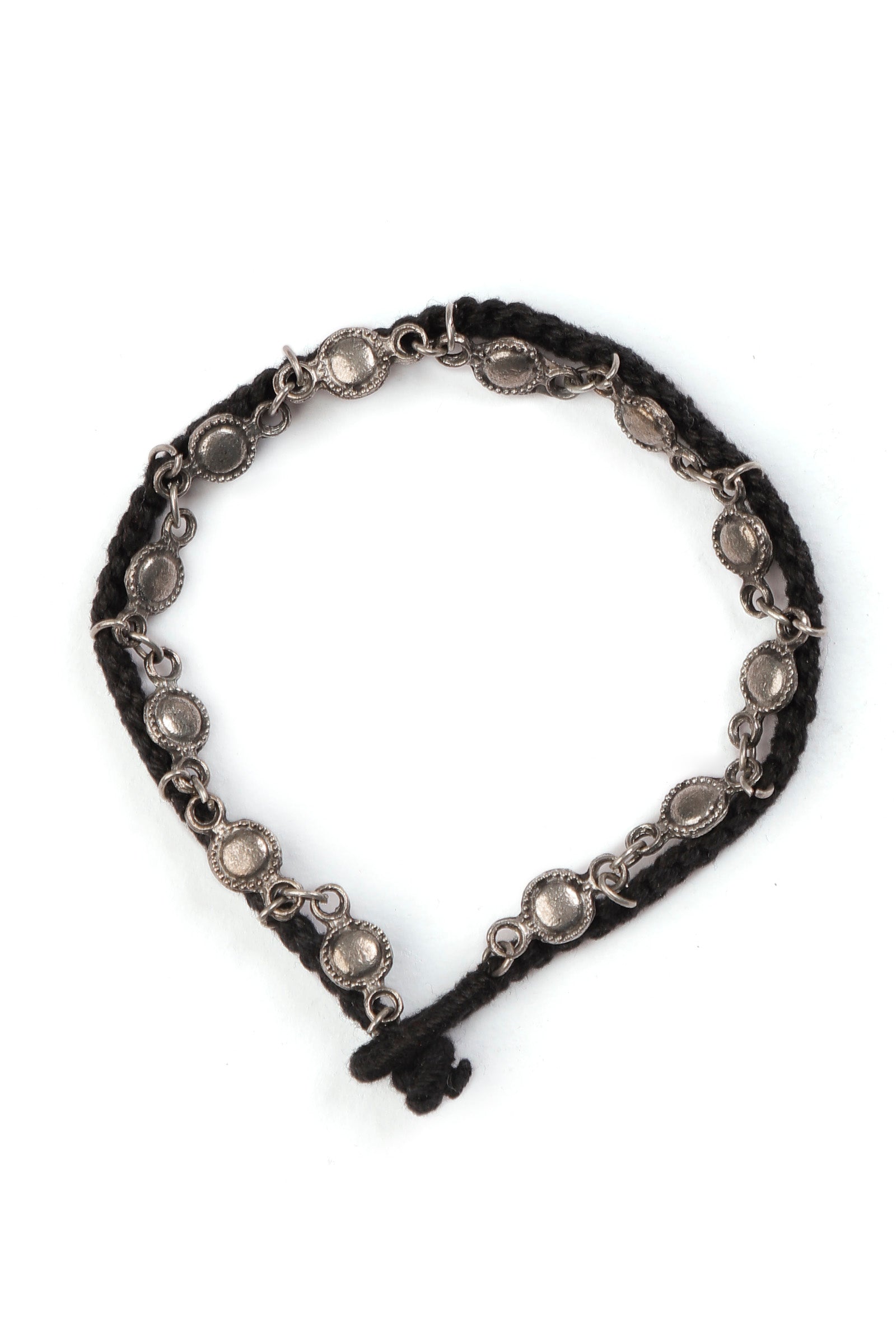 Single Chain Black Thread Anklet