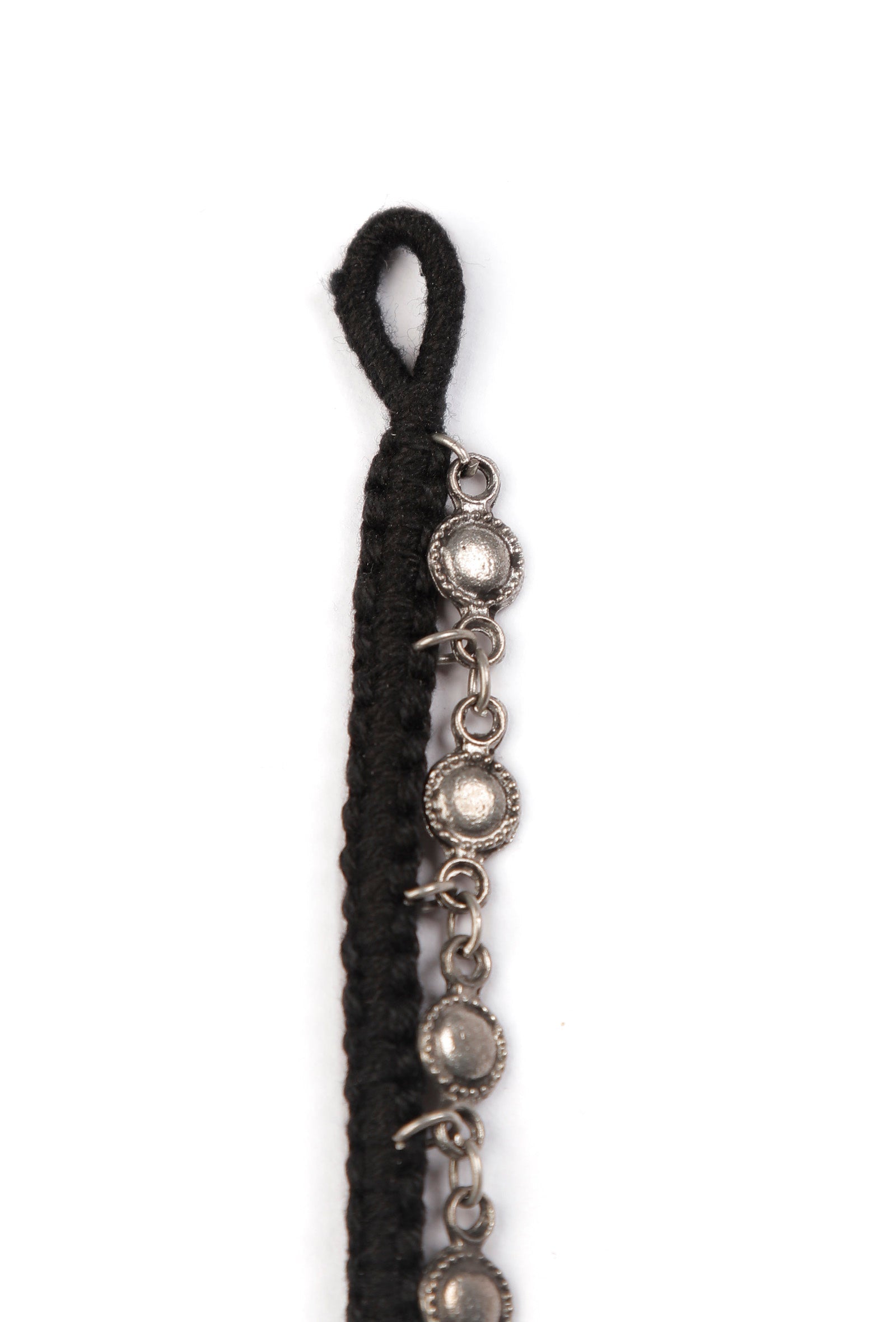Single Chain Black Thread Anklet