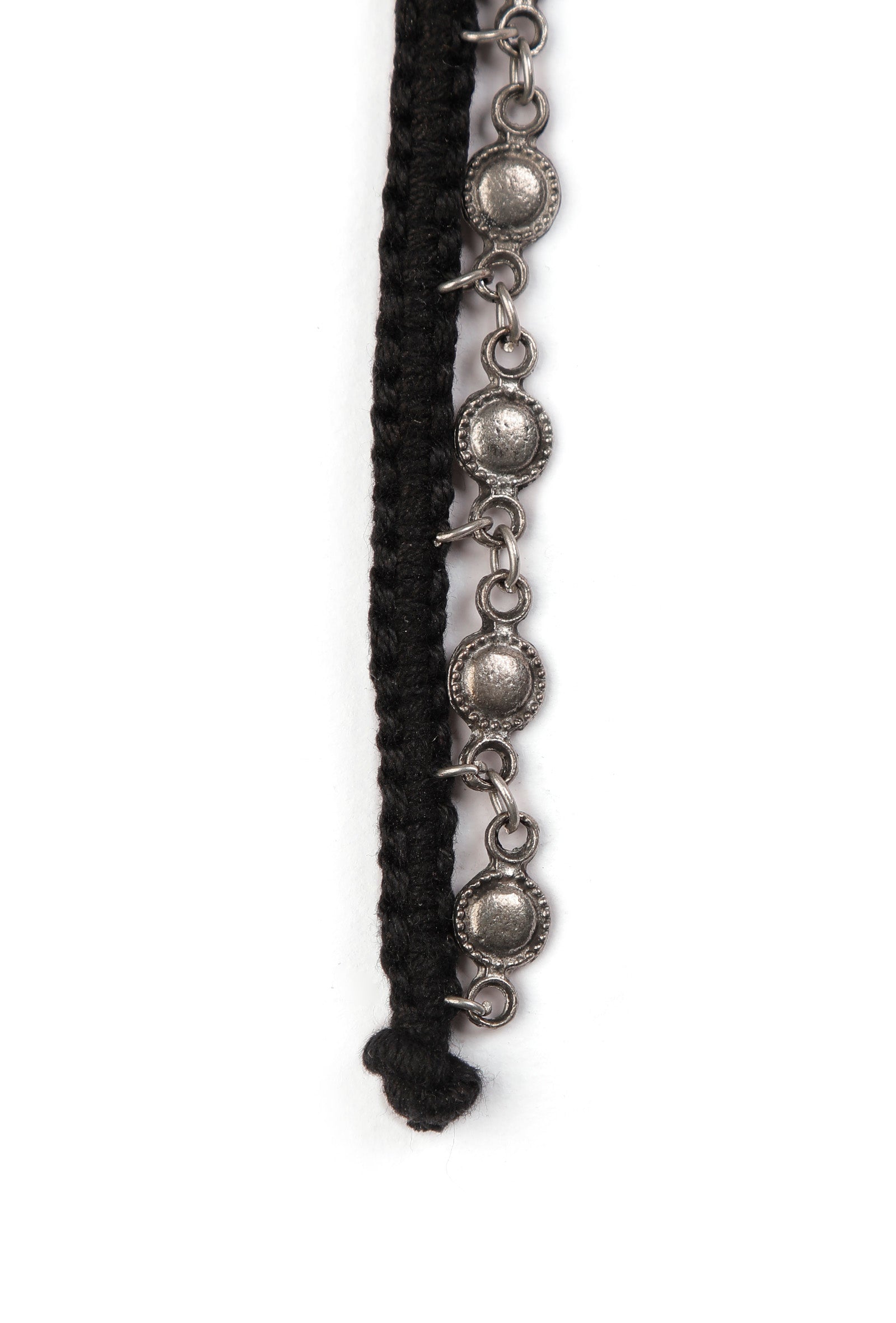 Single Chain Black Thread Anklet