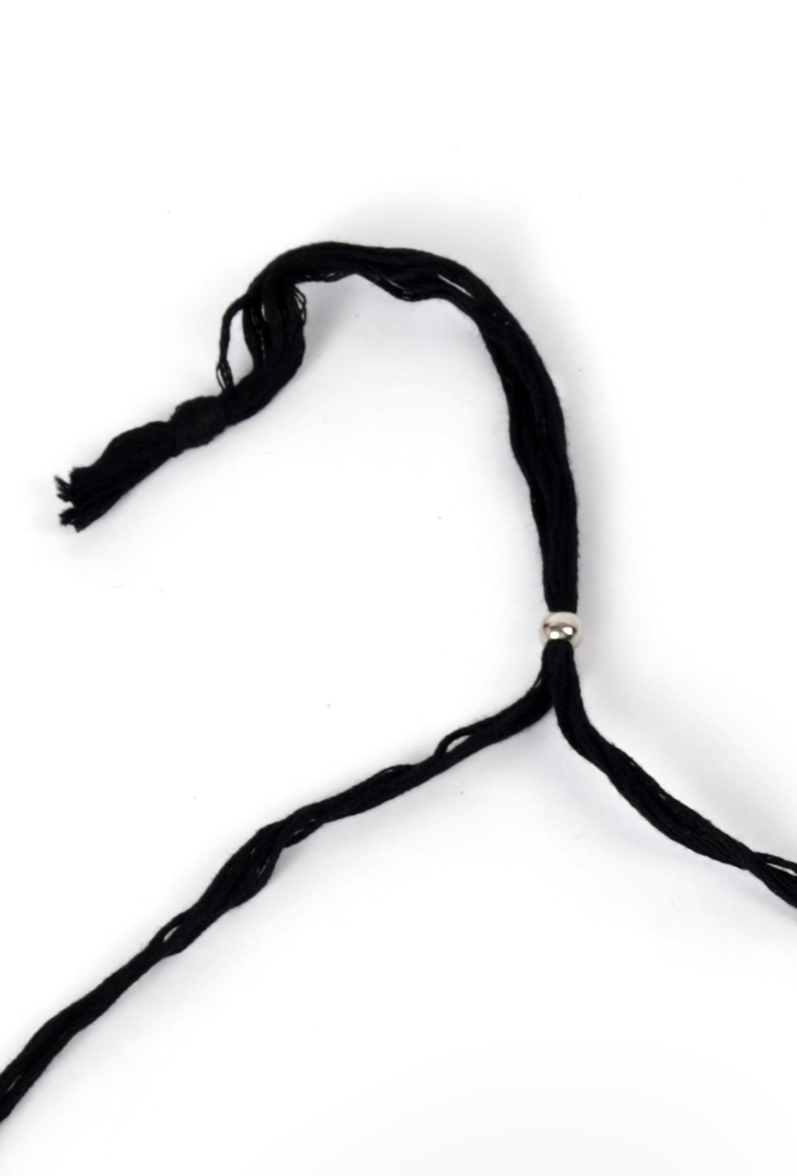Banjara Style Three Layer Mirror Work Silver Oxidised Choker Necklace