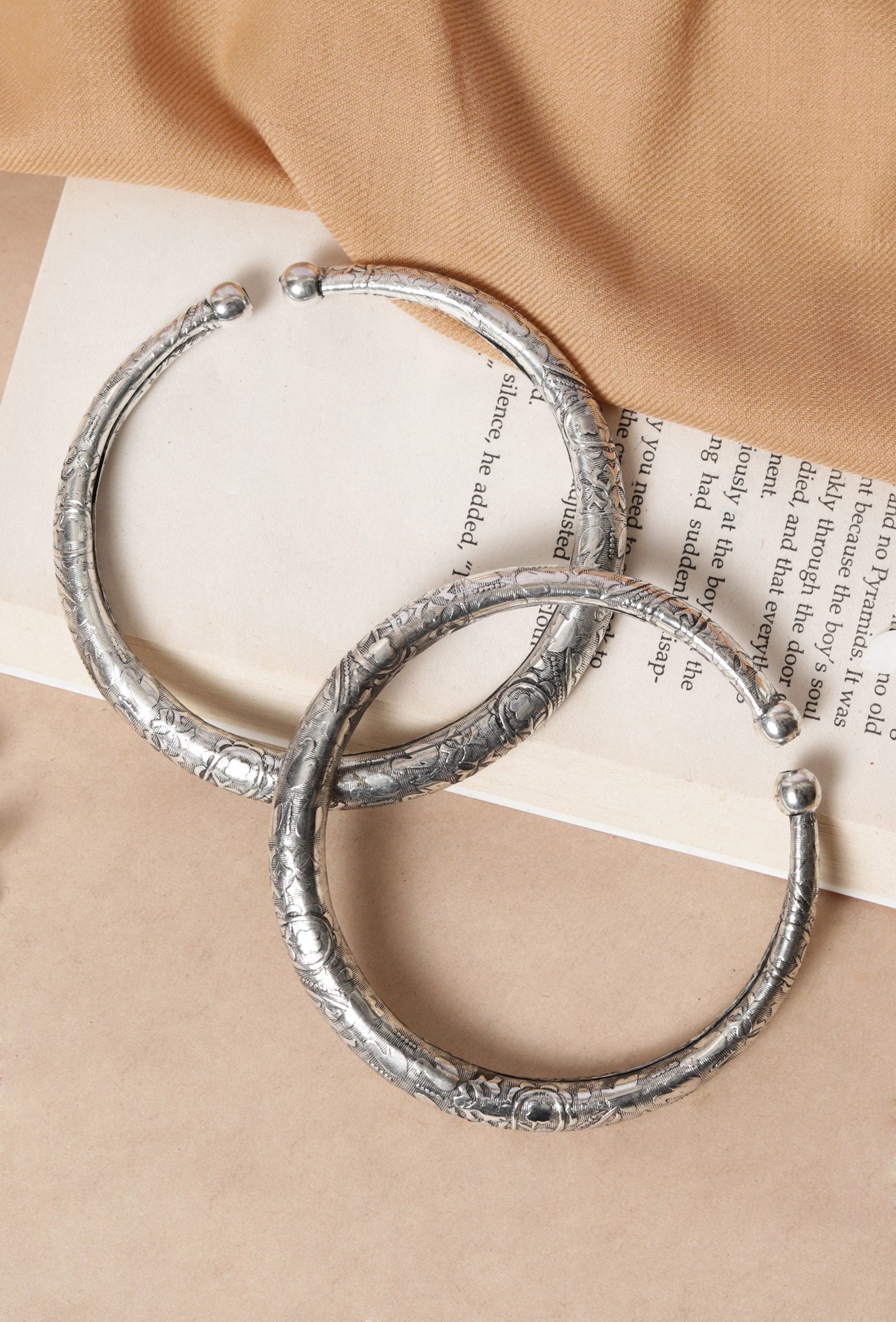 German Silver Designer Antique Look Design Traditional Kada Anklet