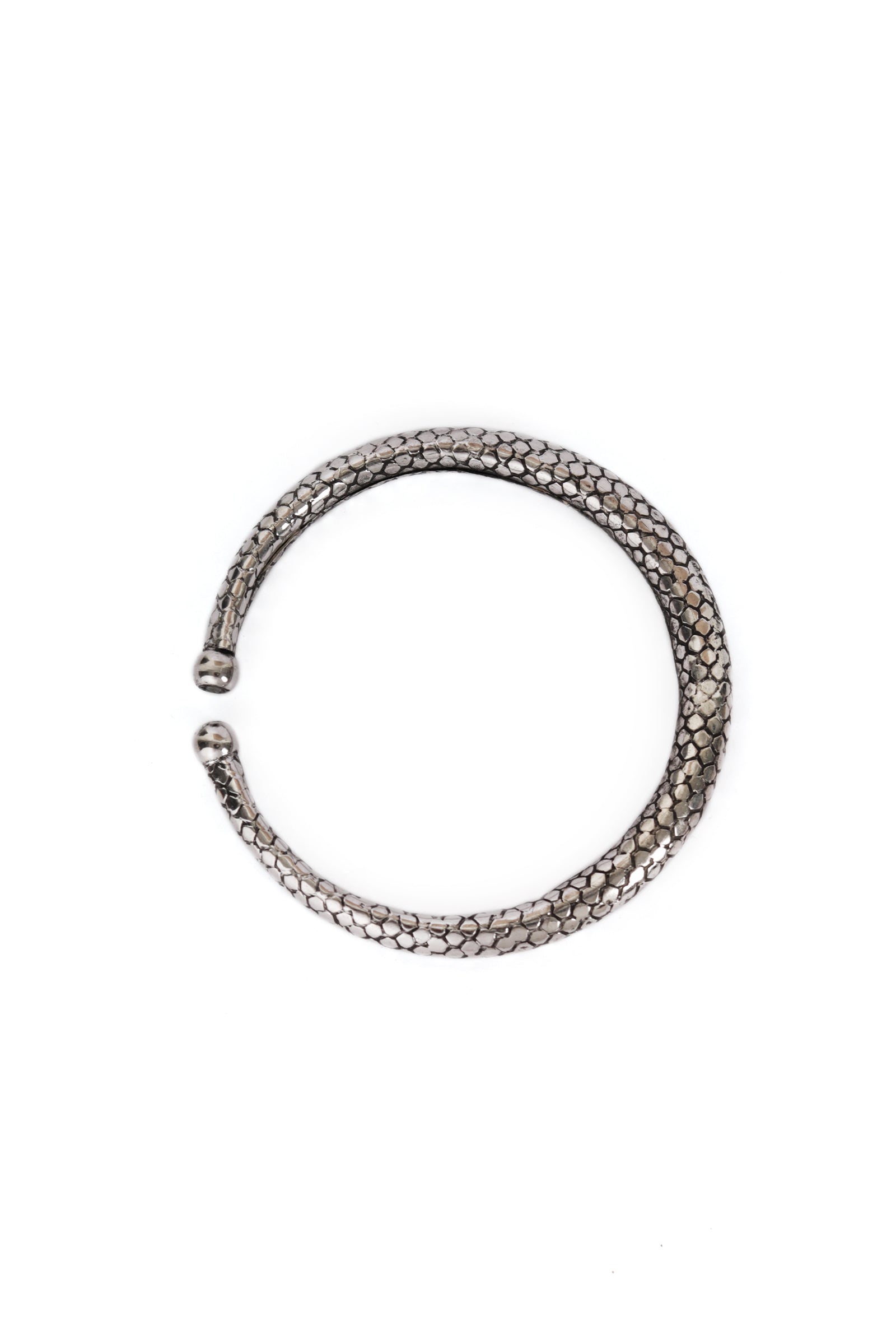 German Silver Designer Antique Look Snake Skin Design Traditional Kada Anklet