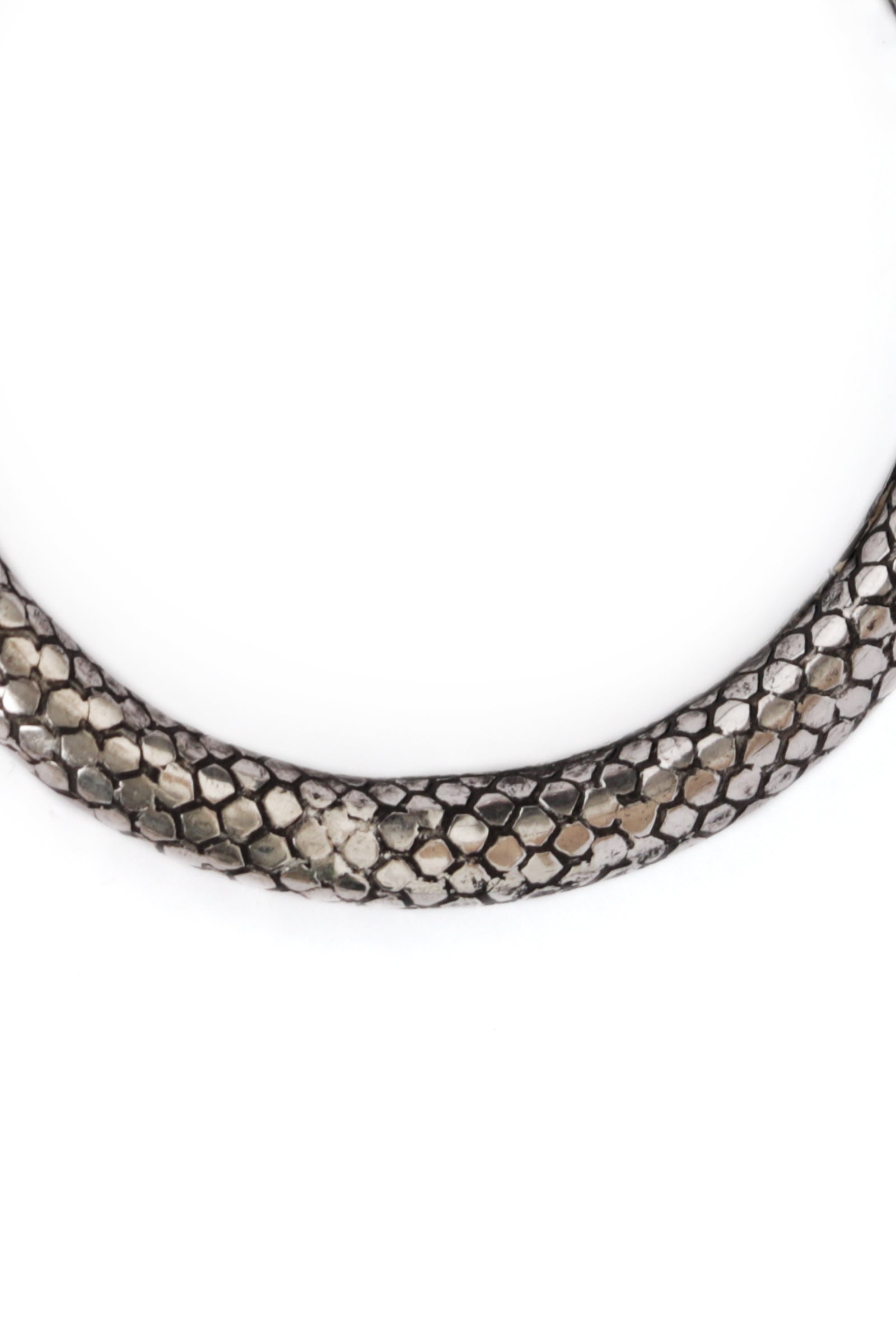 German Silver Designer Antique Look Snake Skin Design Traditional Kada Anklet