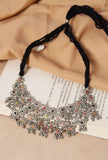 Lightweight Afghani Oxidized Stone Work Jaal Choker Necklace