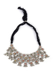 Lightweight Afghani Oxidized Stone Work Jaal Choker Necklace