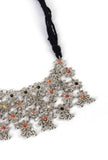 Lightweight Afghani Oxidized Stone Work Jaal Choker Necklace
