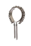 German Silver Partywear Silver Adjustable Size Ghunghru Tassel Bracelet