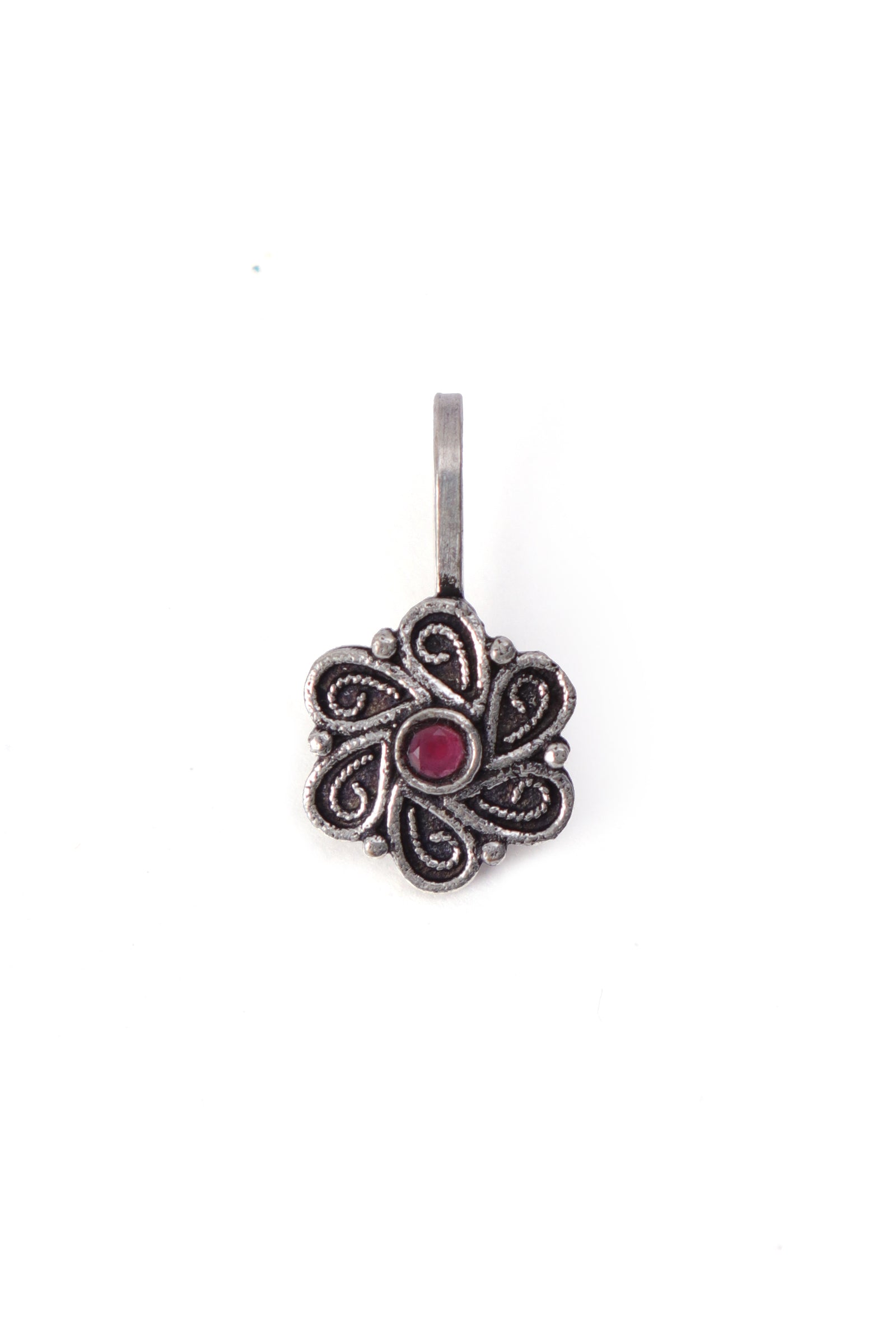 Handcrafted Floral Delight Nose pin