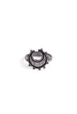 Jyotsna Moon Crescent German Silver Adjustable Toe Ring