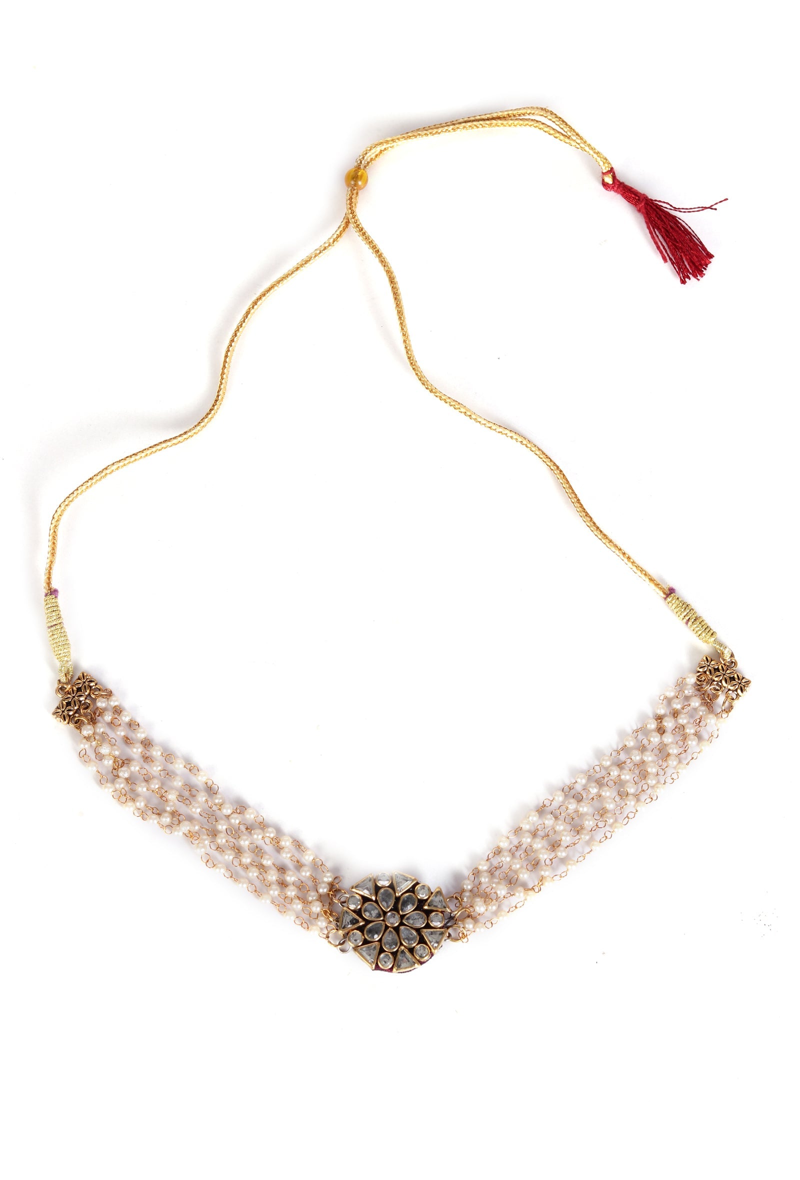 Regal Kundan Pearl Choker Set