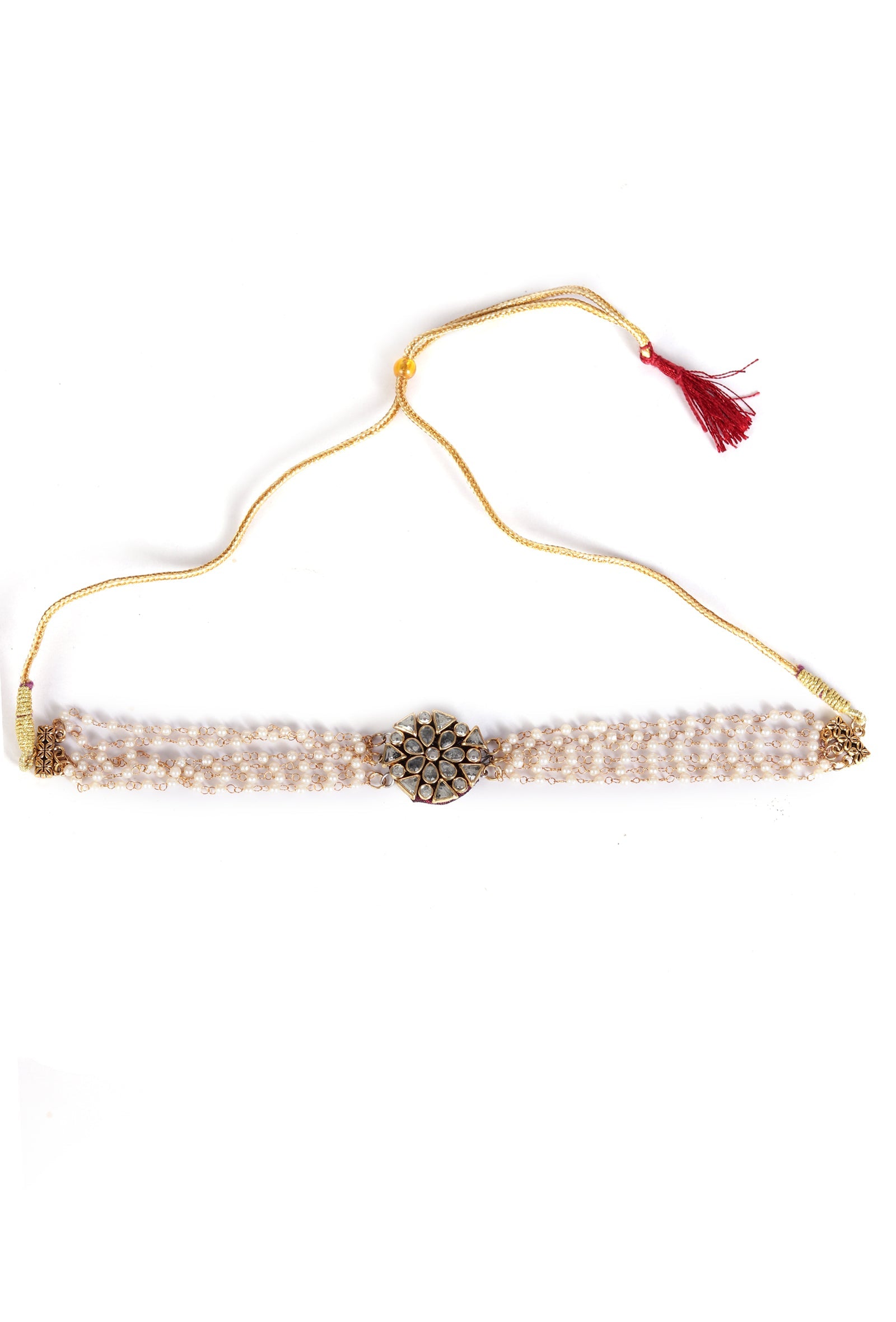 Regal Kundan Pearl Choker Set