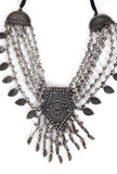 Boho Royalty Tribal Necklace And Earrings