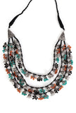 Multi-Layer Tribal Jhumki Necklace