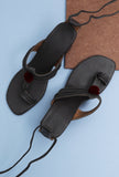 Chalk Grey Cruelty Free Leather Heels Sandals