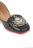 Timeless Black Jutti with Silver Details and Ghungroo