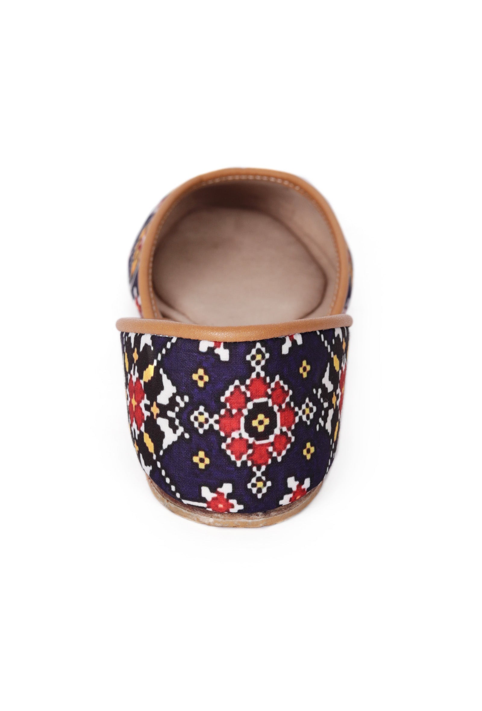 Blue Silk Patola Print Juttie