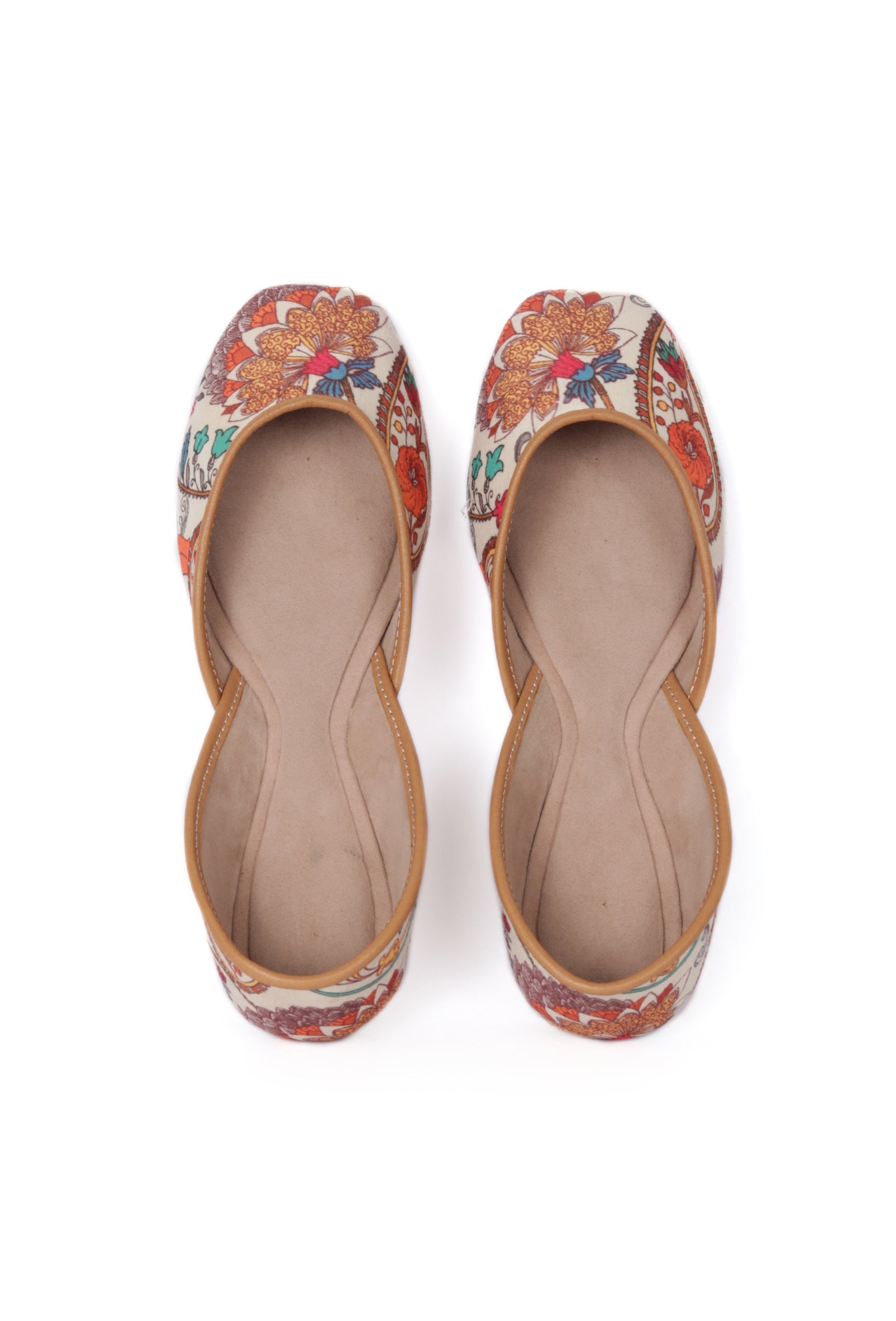 Multicolor Floral Chintz Jutti