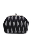 Black Ikat Clutch Bag