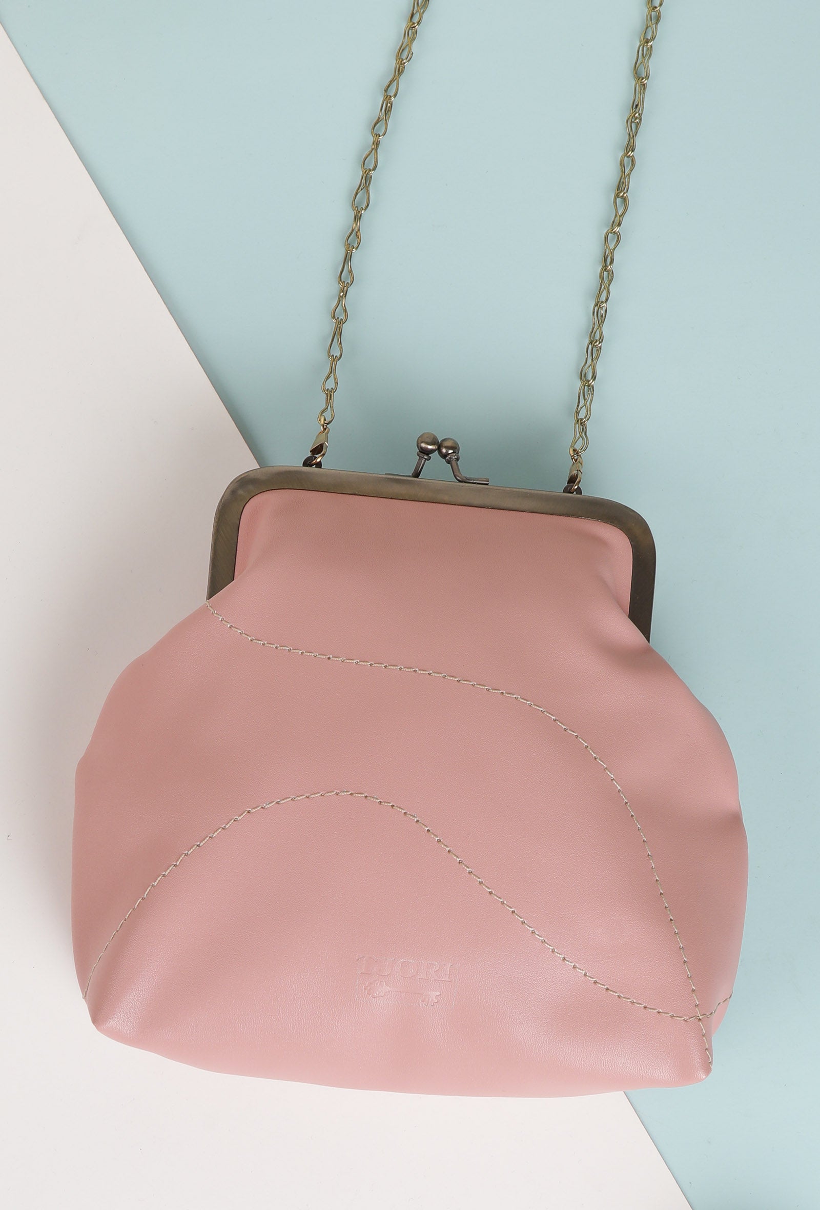 Solid Pink Clutch Bag
