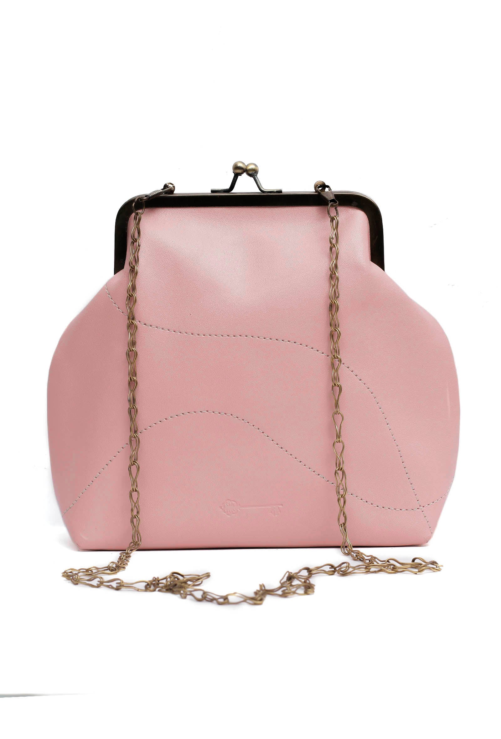 Solid Pink Clutch Bag