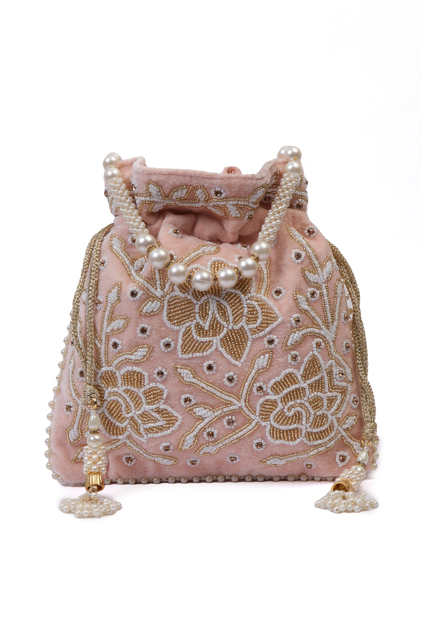 Serene Pink Stone Potli