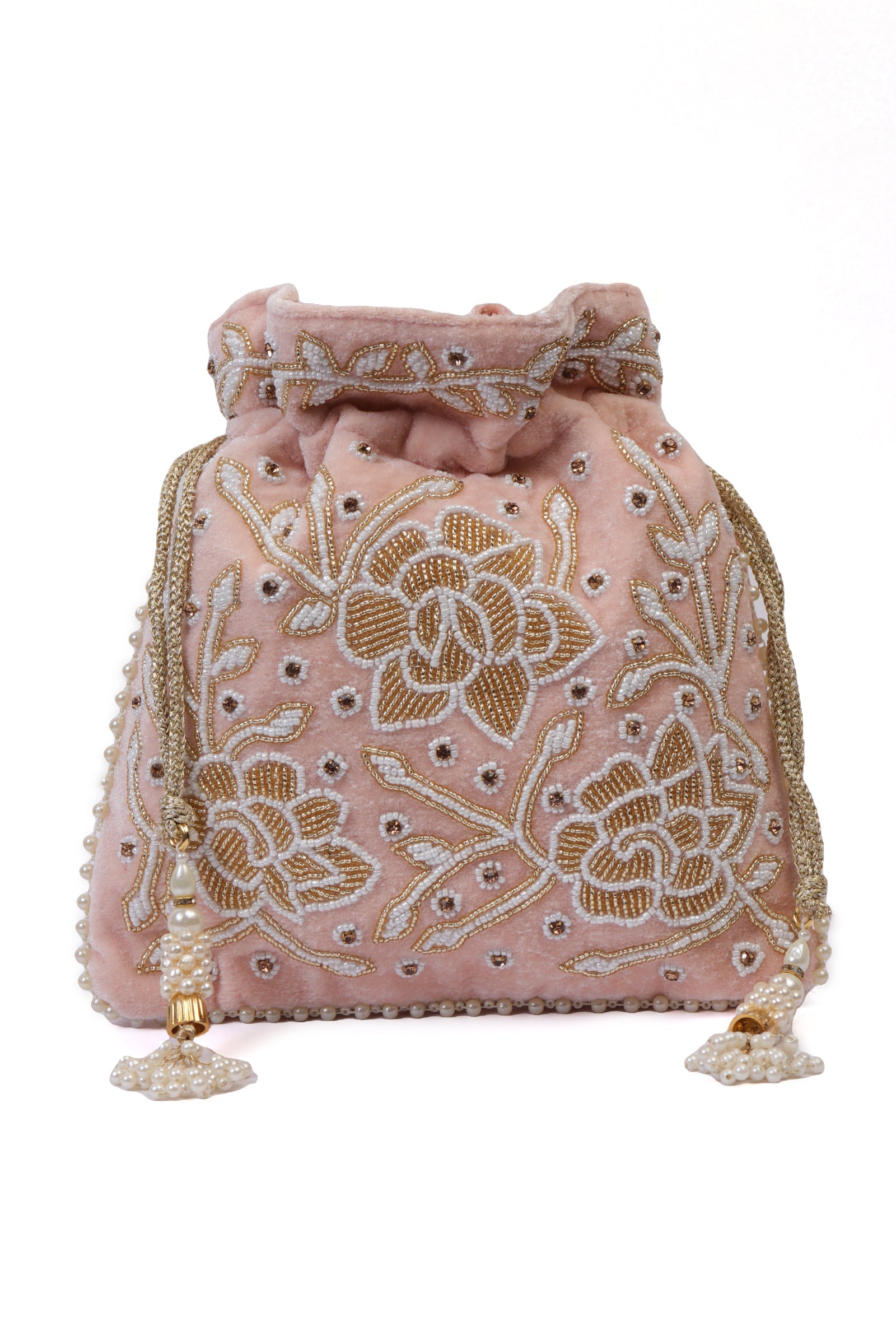 Serene Pink Stone Potli