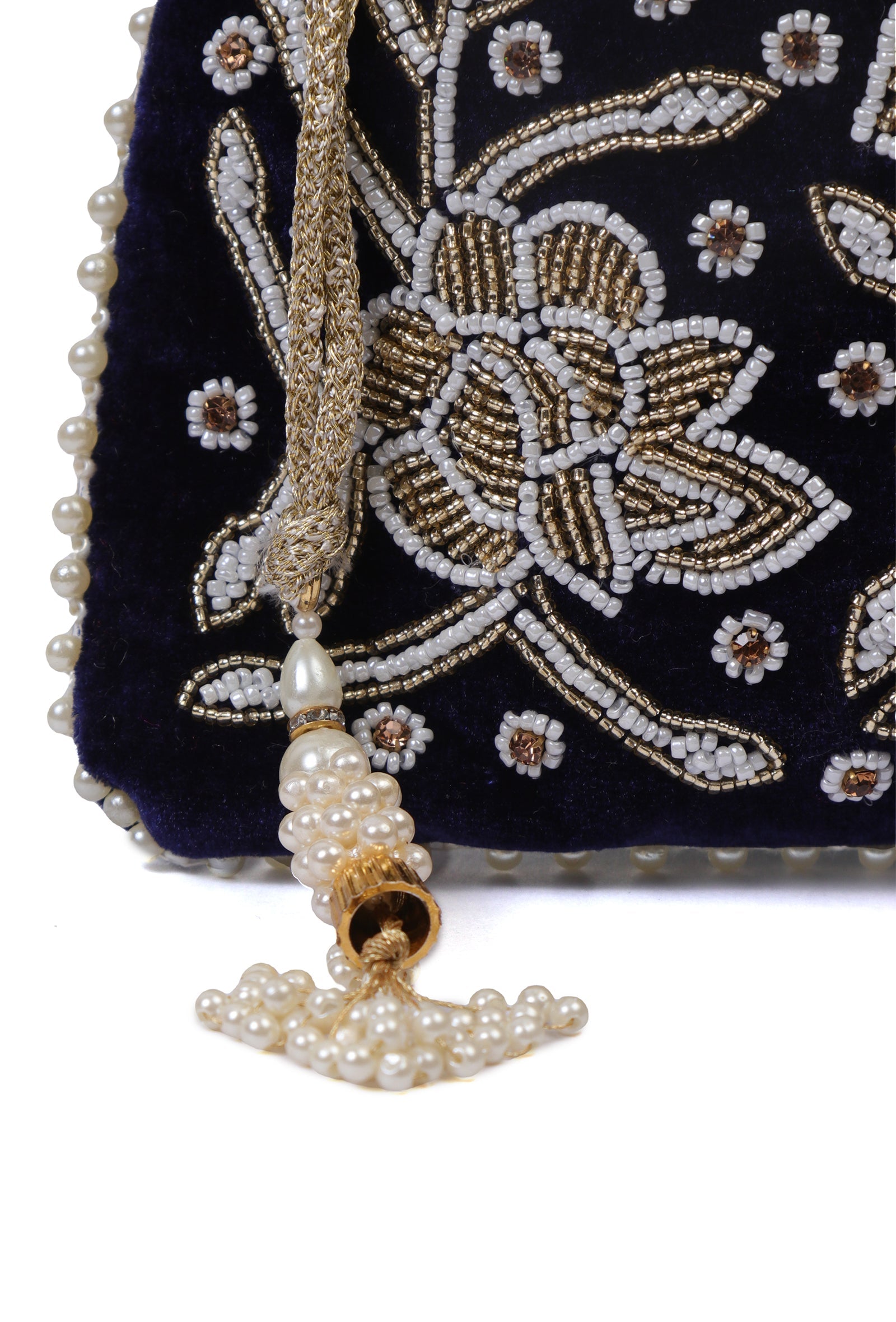 Royal Blue Elegance Potli