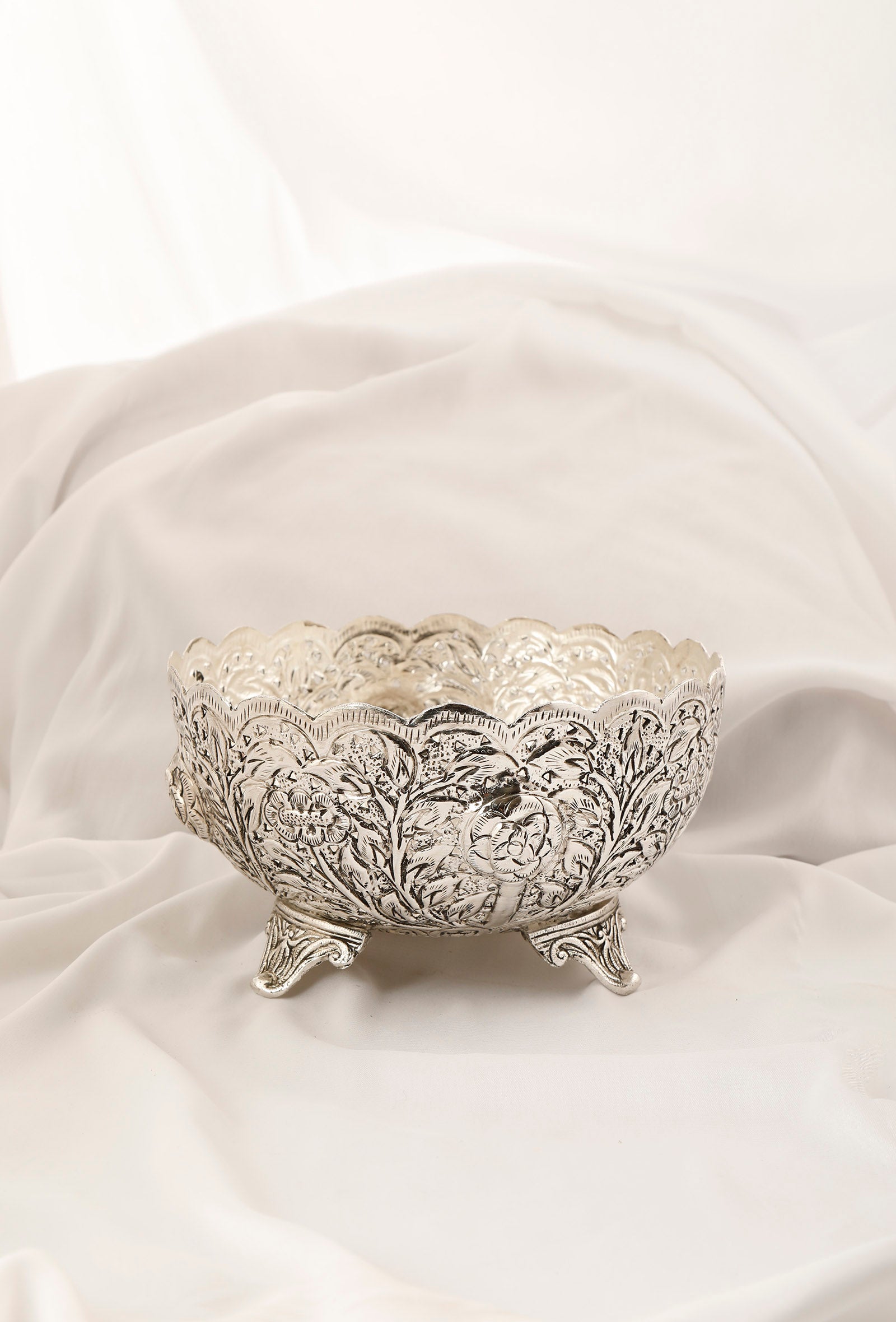Silver Polished Brass Bowl