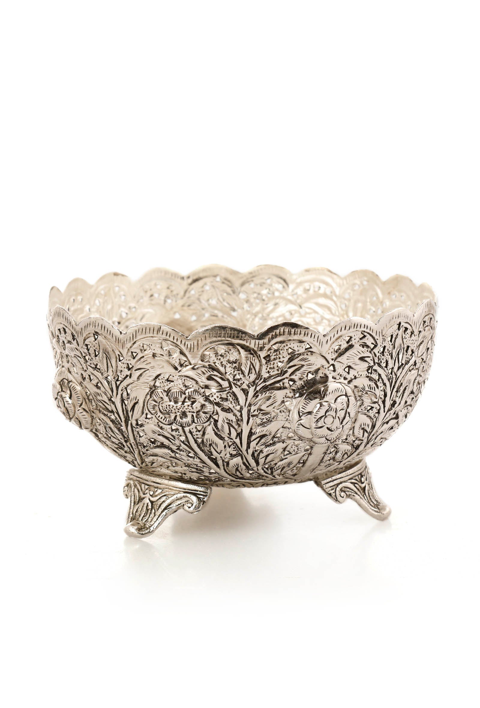 Silver Polished Brass Bowl